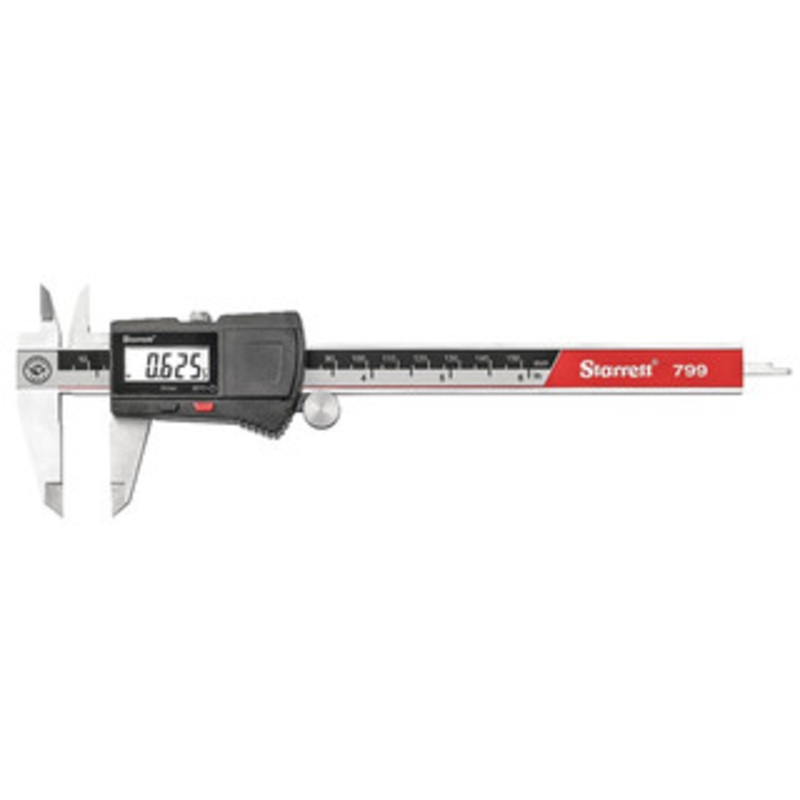 Starrett Electronic Caliper, Stainless Steel, 0-6, EDP# 00144 – EC799B-6/150-W/SLC