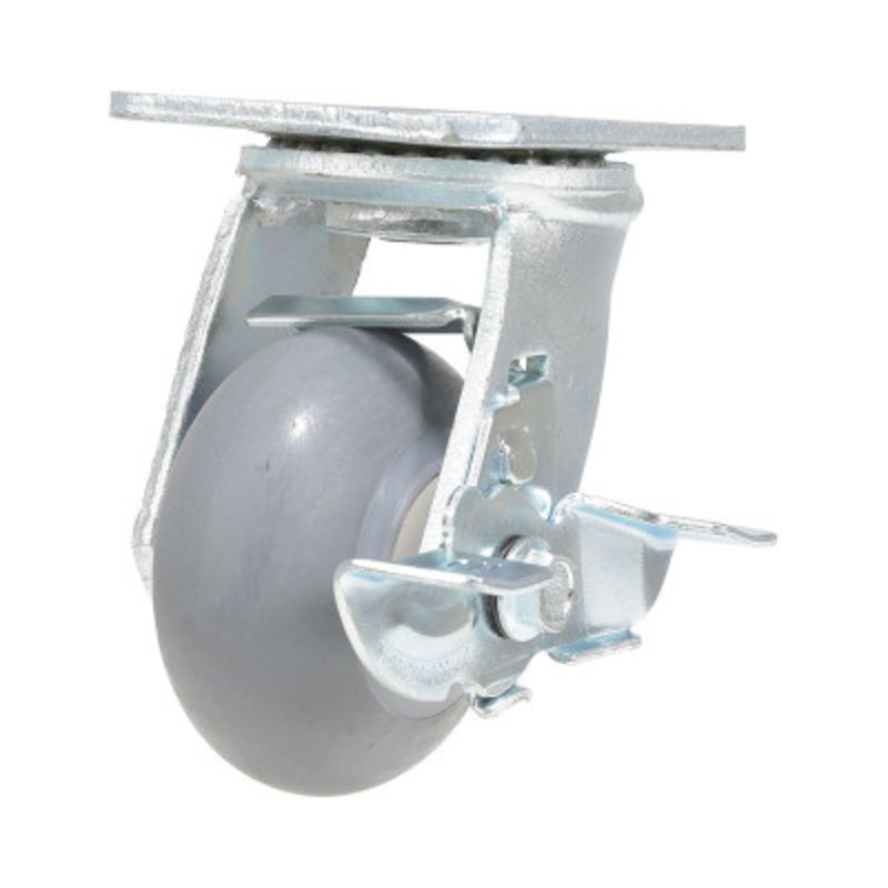 4X2 Tpr Thermo Rubber Swivel W/Brake Caster