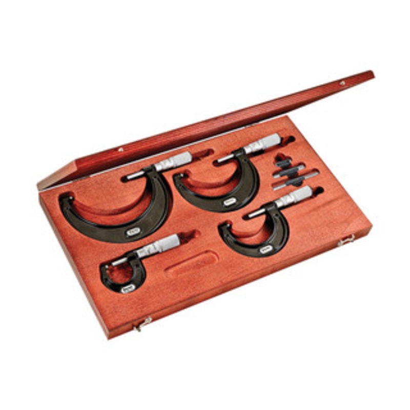 Starrett Outside Micrometer Set of 4, 0-4, EDP 68042 – ST436.1BXFLZ