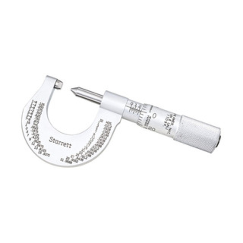 Starrett Screw Thread Micrometer, 0-1, EDP 56159 – 575AP