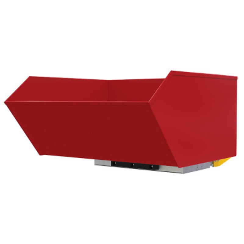 Steel HD Bump and Dump Hopper, 1 Cu Yd, 6,000 lb., Blue Red