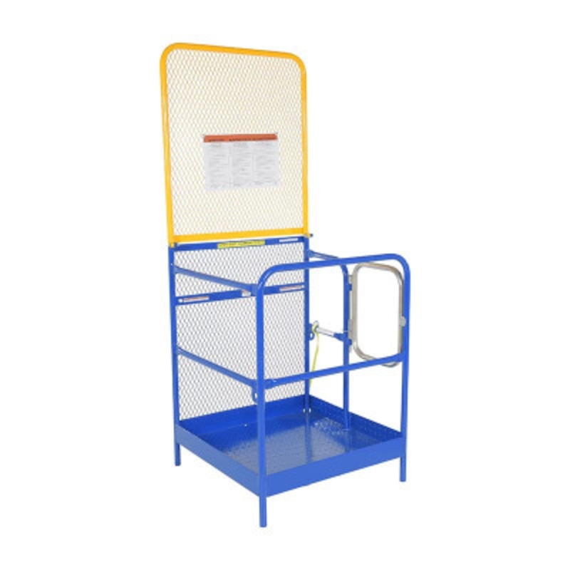 Work Platform With 84in Expanded Back, 36 x 36in, 1,000 lb., Blue