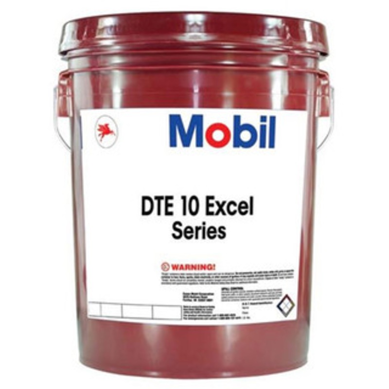 Mobil DTE 10 Excel Hydraulic Fluid #106120, ISO Grade 32, 5 Gallon