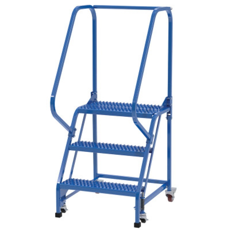 Slope Ladder 58 Degree 3 Grip Strut 23-9/16in Step, 350lb, Blue