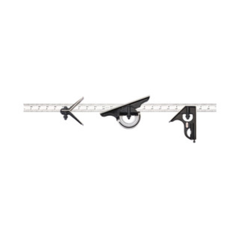 Starrett 24 Combination Set with Square, Center and Reversible Protractor Head and Blade, EDP 51546 – 434-24-4R