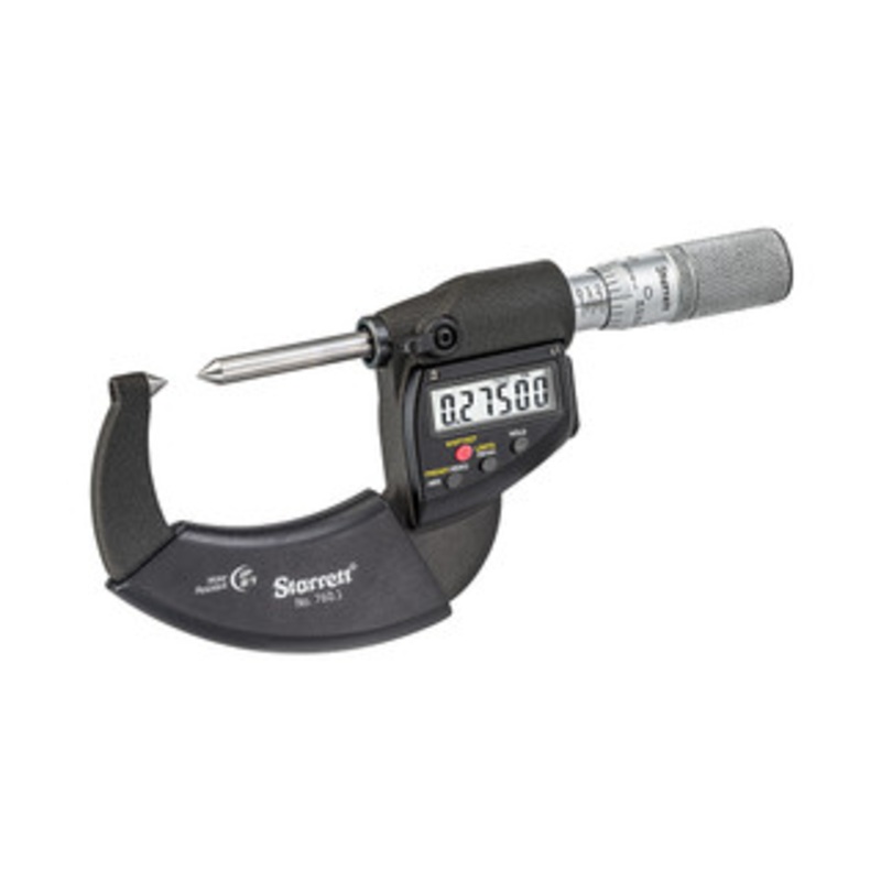 Starrett Electronic Screw Thread Comparator Micrometer, 0-25mm, EDP 72811 – 760.1MEFL