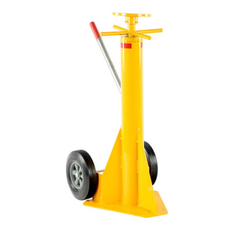 Trailer Stabilizing Spin Top Jack 26-7/8 x 17-5/8 x 39in, 50,000lb