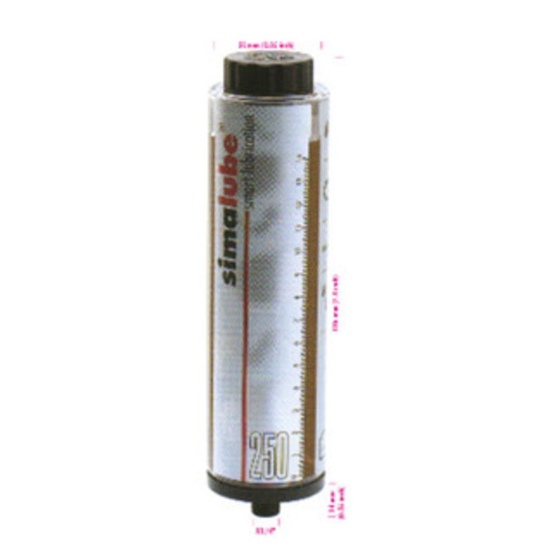 SIMALUBE Automatic Single Point Lubricator 250 mL, 10 pack, empty for self-filling – 10xSL00-250