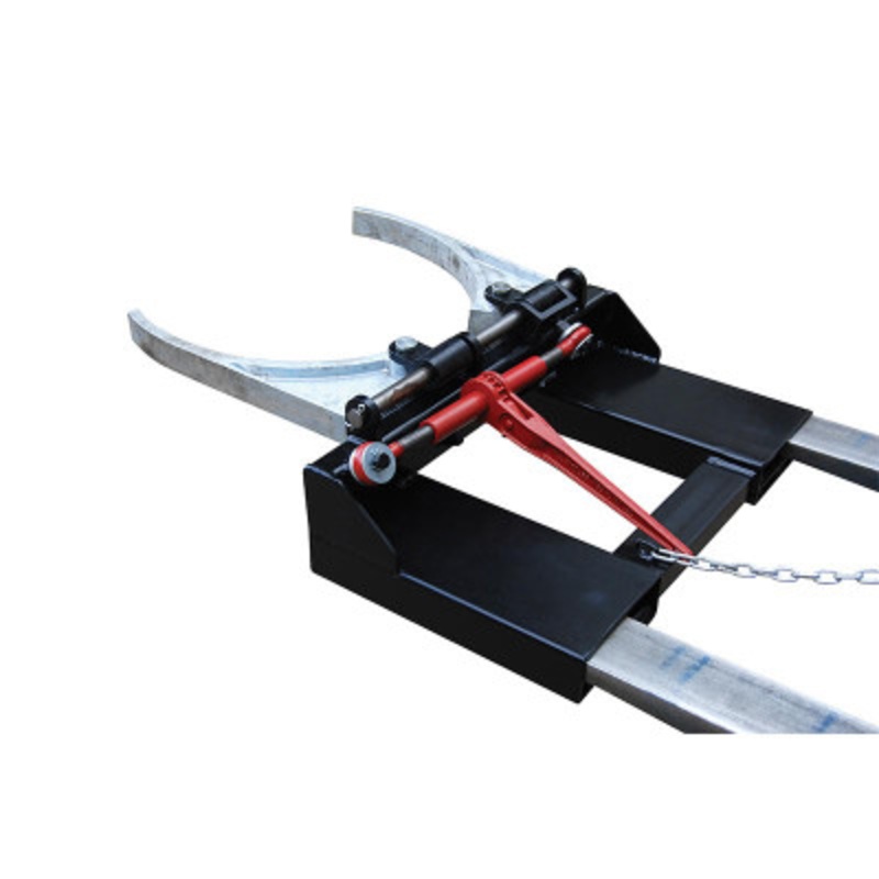 Spring Grip Fork Mounted Drum Gripper, 34 x 27-3/4 x 9-1/2in