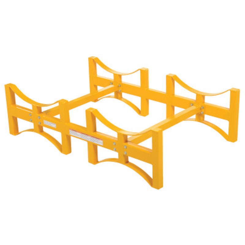 Stackable Drum Rack, 2 Drum 55 Gallon, 29-7/8 x 45-1/2 x 12-3/4in