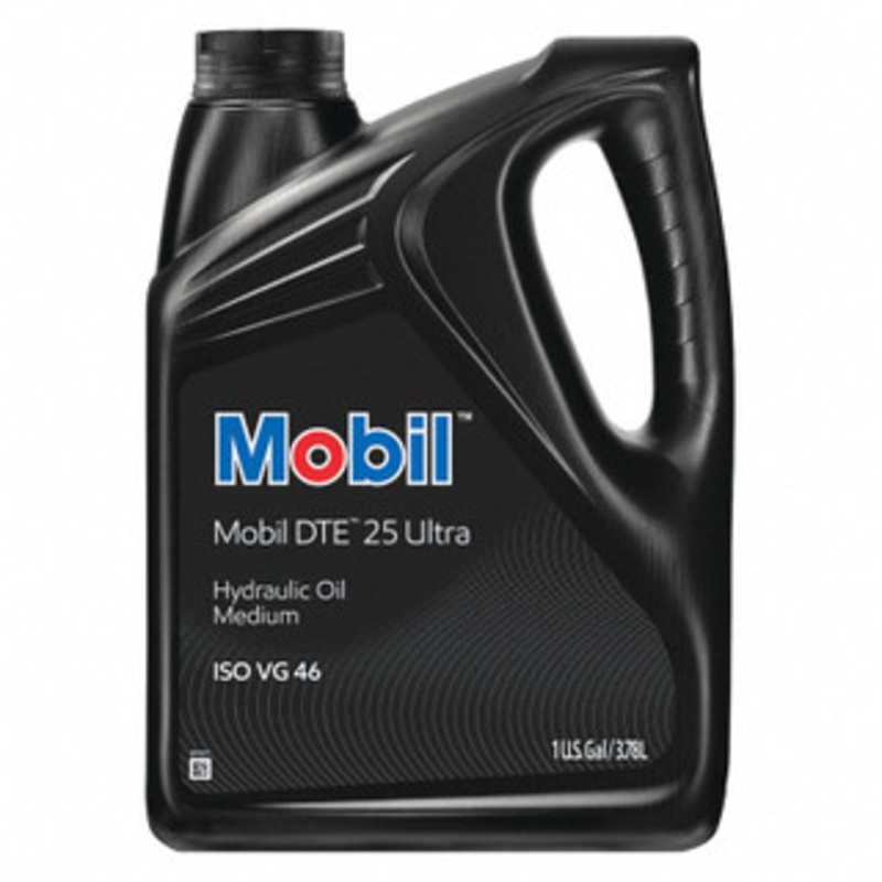 Mobil DTE 25 Mineral Hydraulic Oil, 1 gal Box, ISO Viscosity Grade : 46, 125365   – 991-493-4
