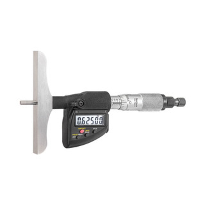Starrett Electronic Micrometer Depth Gage, 0-12, EDP 72779 – 749.1BZ-12RL