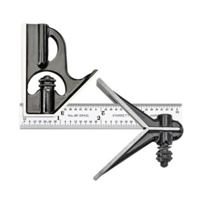 Starrett 4 Combination Square with Square and Center Head, EDP 50204 – 33HC-4-4R