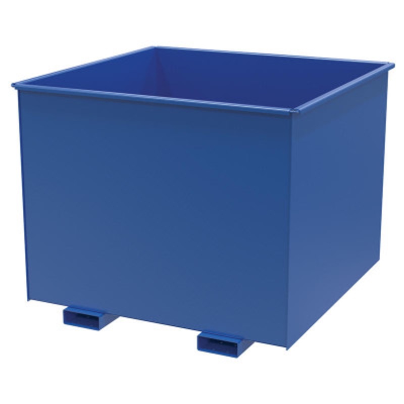 Steel Rotating HD Box Hopper, 2-1/2 Cu Yd, 6,000 lb., Blue