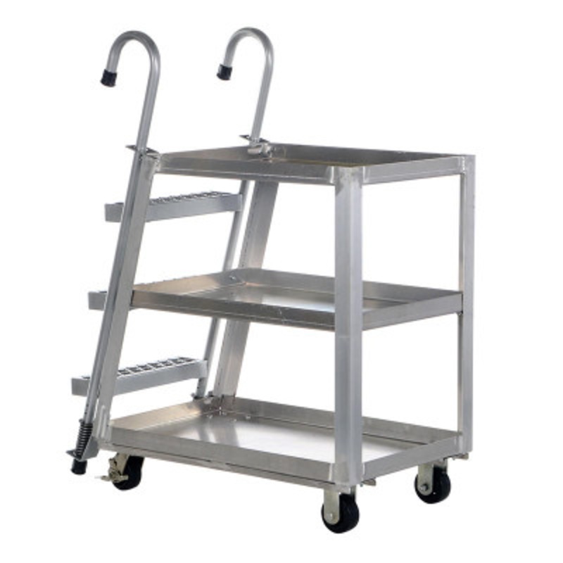 Stock Picker with Ladder 40 x 21-7/8 x 50-3/16in, 1000 lb.,