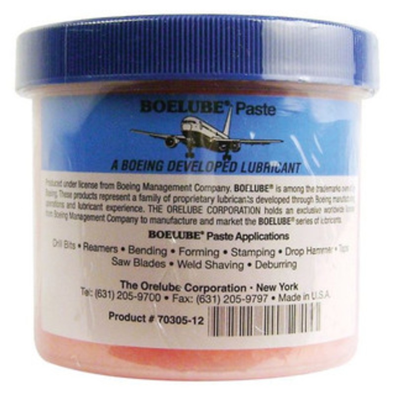 Boelube Machining Lubricant, Paste 70305-12, 12 oz. Jar Hard Pink