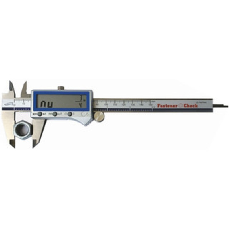 iGaging iP54 Digital Caliper with Fastener Size Reading Feature, 6 – 100-344-6