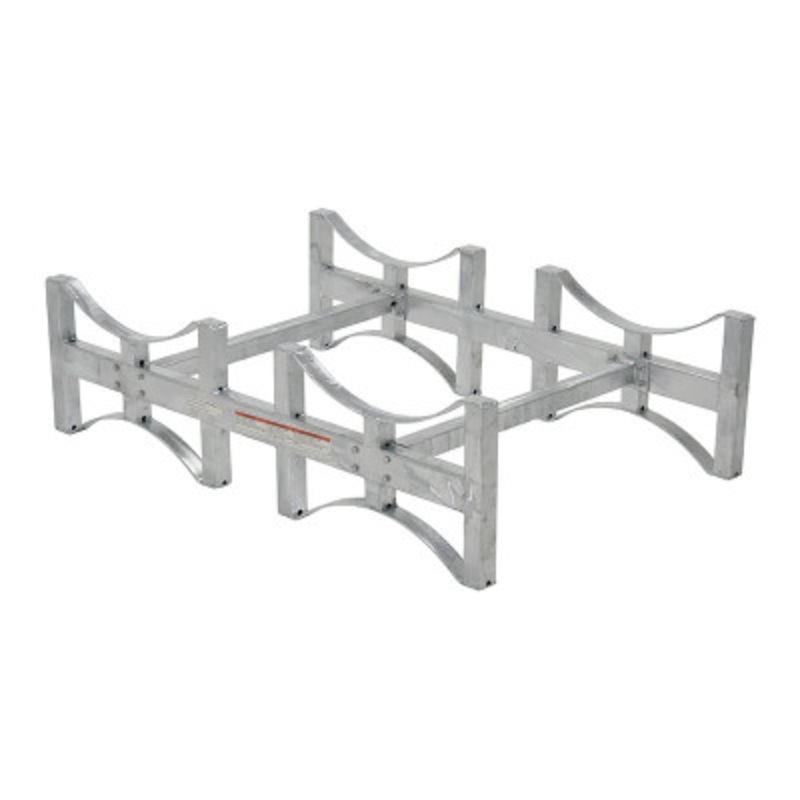 Stackable Drum Rack 2 Drum 55 Gallon, 1600 lb., Gray