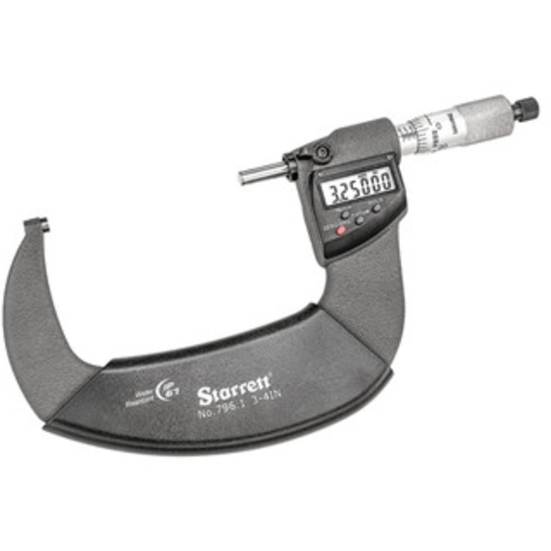 Starrett Electronic Micrometer, 3-4 w/ Ratchet Thimble, EDP 01119 – 796.1XRL-4