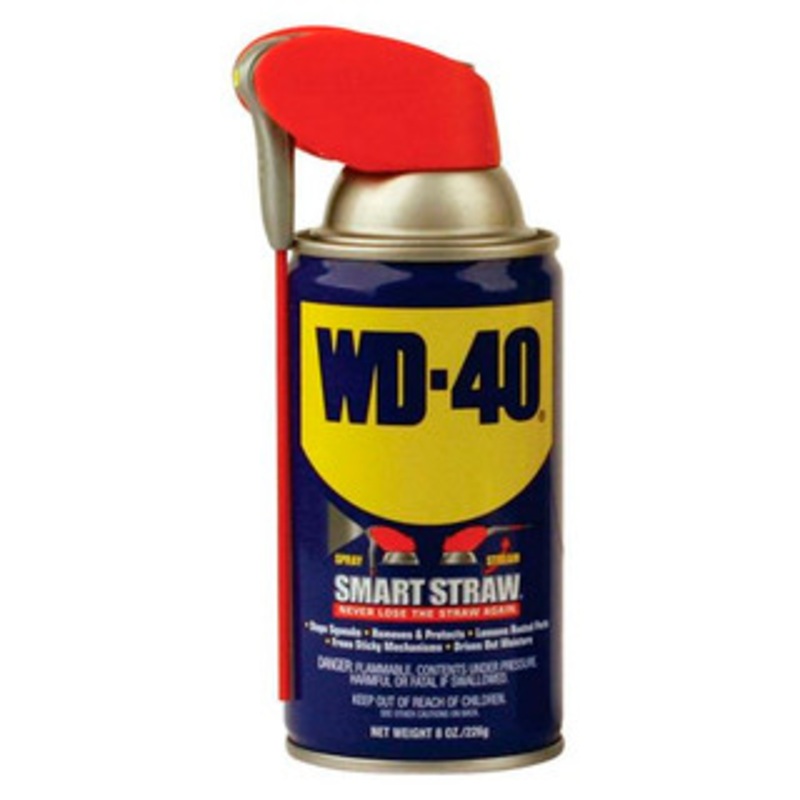 WD-40 Multi-Purpose Spray Lubricant #49002, 8 oz. Smart Straw Aerosol Spray Can
