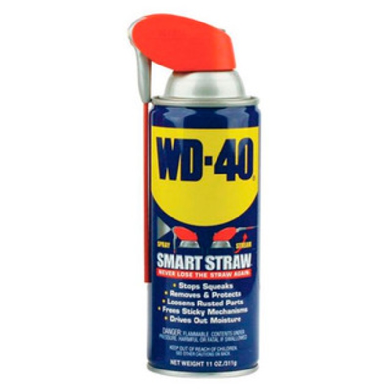 WD-40 Multi-Purpose Spray Lubricant #49004, 11 oz. Smart Straw Aerosol Spray Can