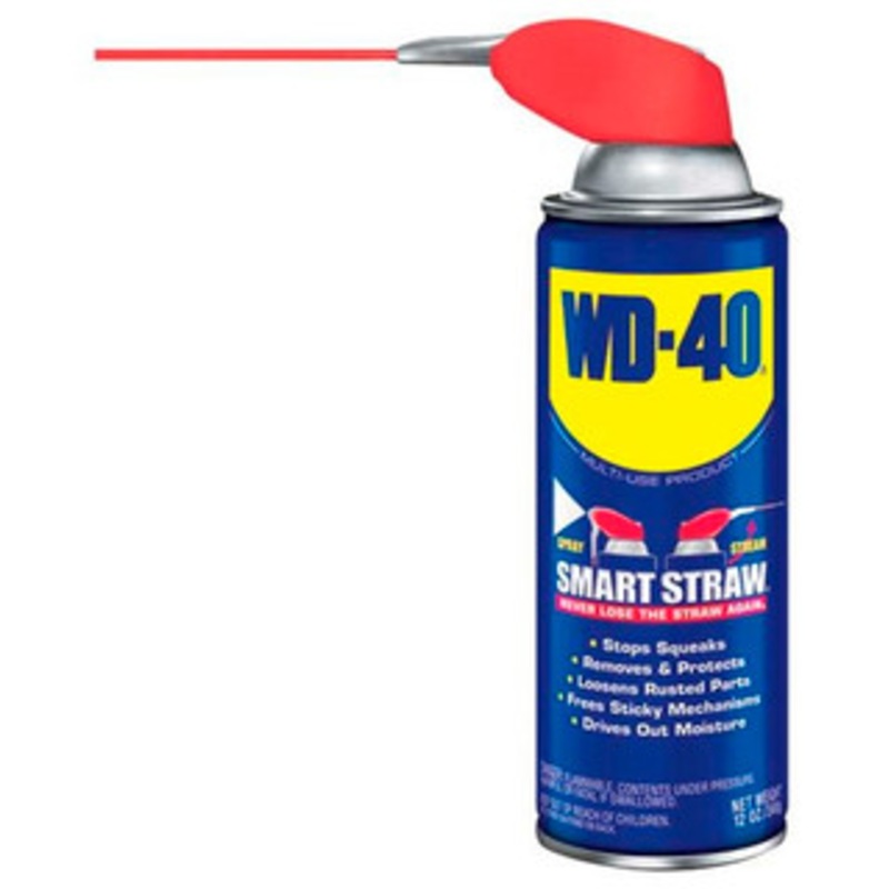 WD-40 Multi-Purpose Spray Lubricant #49005, 12 oz. Smart Straw Aerosol Spray Can