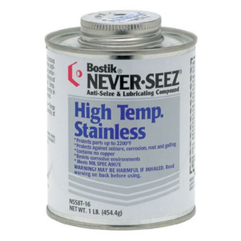 Bostik Never-Seez High Temperature Stainless Anti-Seize, 1 lb. Brush Top