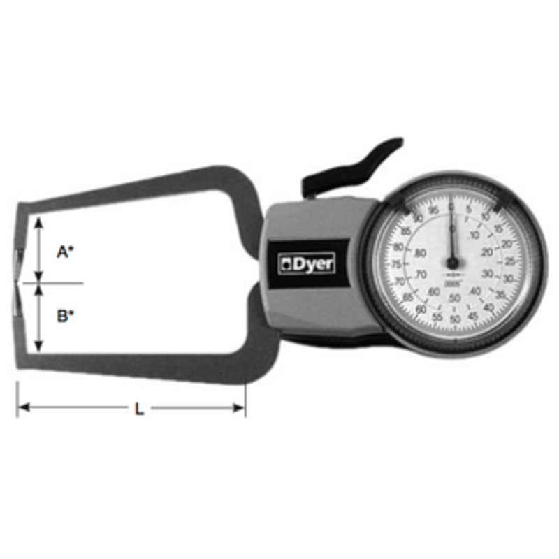 Dyer Direct Reading Min-Wall/Thickness Gage, Contact Point 3 – 301-403