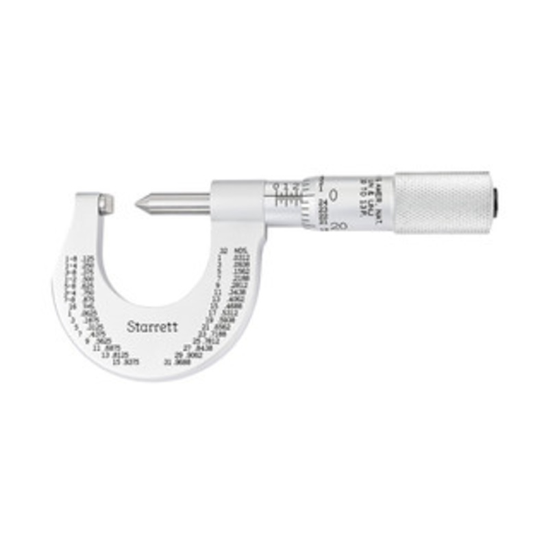 Starrett Screw Thread Micrometer, 0-1, EDP 56160 – 575BP