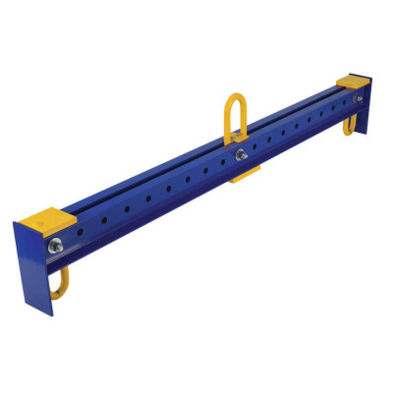 Steel Adjustable Spreader Beam, 78in Length, 4,000 lb., Blue