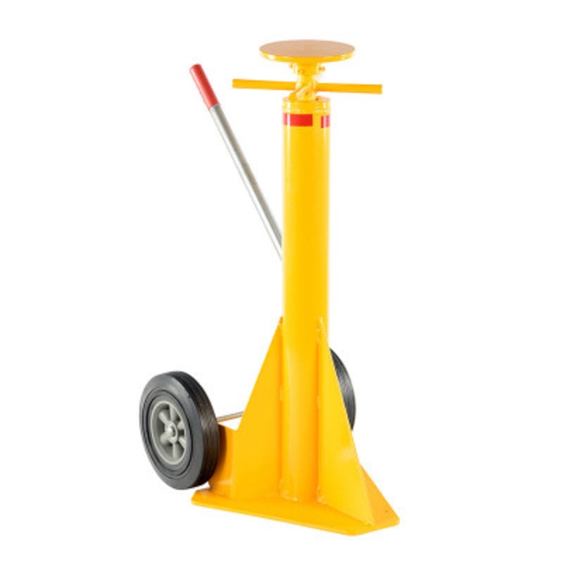 Trailer Stabilizing Spin Top Jack, 26-5/8 x 17-5/8 x 39-1/2in