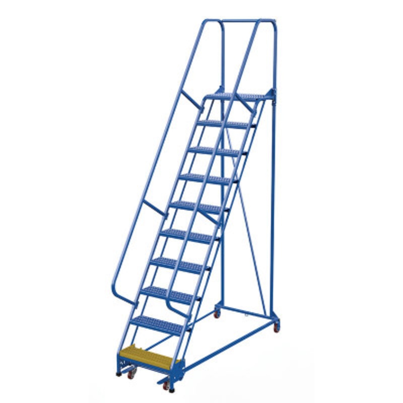 Slope Ladder 58 Degree 10 Grip Strut 23-9/16in Step, 350lb, Blue