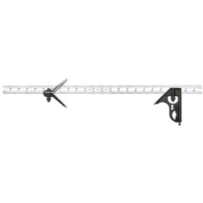 Starrett 24 Combination Square with Square and Center Head, EDP 50220 – 33HC-24-16R