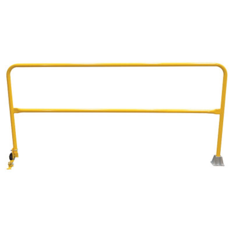 Steel Dock Safety Swing Gate, 8 Ft. Length, Yellow