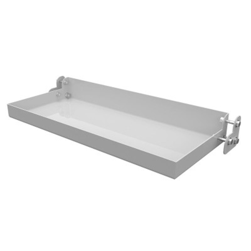 Steel Ladder Tool Tray, 23-9/16in Width, White