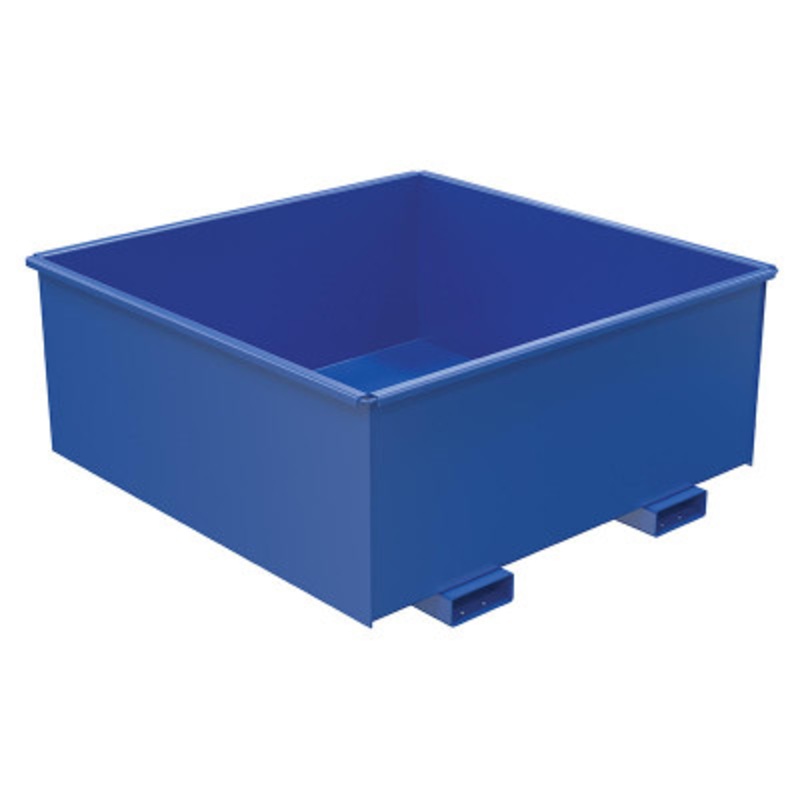 Steel Rotating HD Box Hopper, 1-1/4 Cu Yd, 6,000 lb., Blue