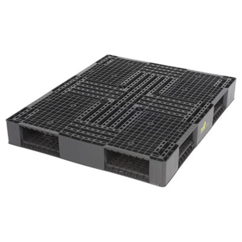 Black Plastic Pallets: 48×40, 8800 Lb Capacity