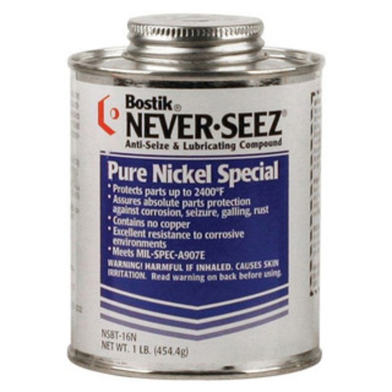 Bostik Never-Seez Pure Nickel Special Anti-Seize, 1 lb. Brush Top