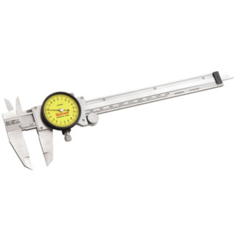 Starrett Dial Caliper, 0-150mm Yellow Face, EDP 66920 – 120AM-150-SLC