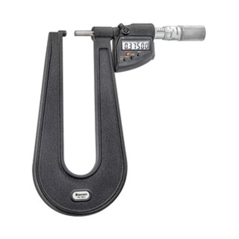 Starrett Electronic Sheet Metal Micrometer, 6 Throat Depth, EDP 72814 – 764.1AXFL