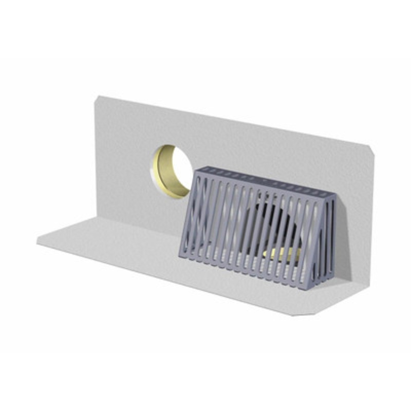 3in Male Threaded TPO SS Inside Wall Parapet Roof Drain