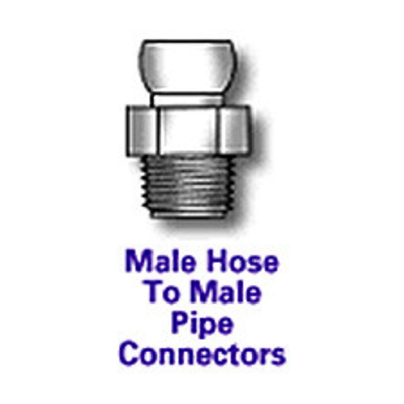 Cedarberg 1/2 System Connectors, 3/8 NPT bag of 50 Male Hose to Male Pipe – 8450-26