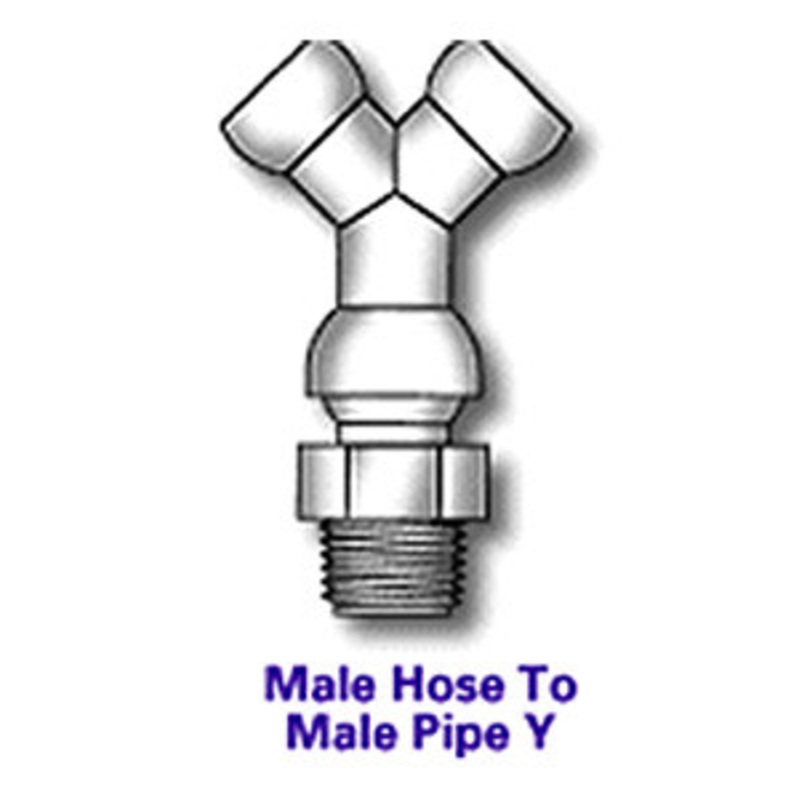 Cedarberg 1/2 System Y Connectors, 1/2 NPT pack of 2 – 8550-102