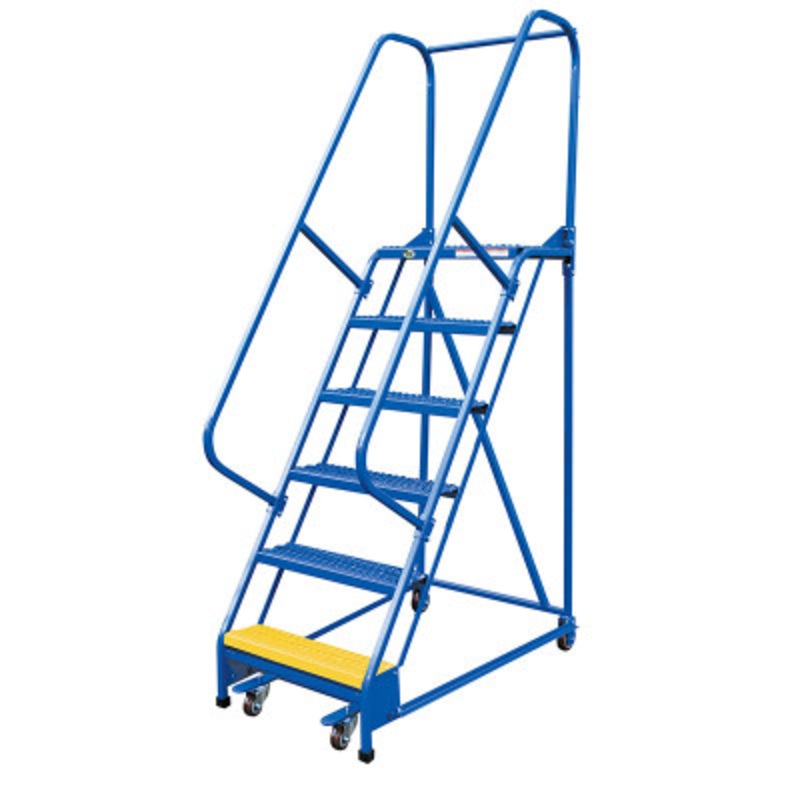 Slope Ladder 58 Degree 6 Grip Strut 23-9/16in Step, 350lb, Blue
