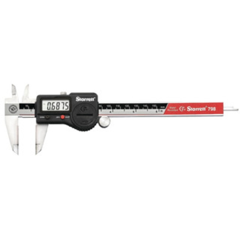 Starrett IP67 Electronic Caliper with Carbide Jaws, EDP# 12782 – 798BX-6/150