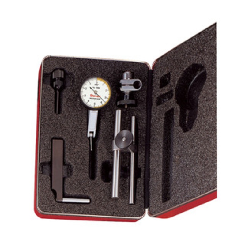 Starrett White Dial Test Indicator with SLC & Dovetail Mount, EDP 66869 – 708ACZ-SLC