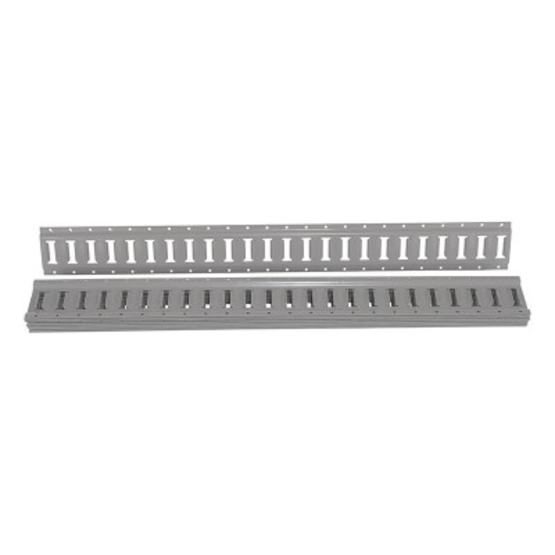 Steel E-Track, 4 Ft. Length, 10 Pack, Gray