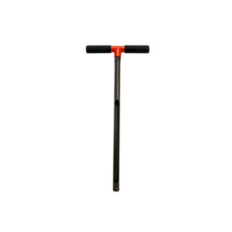 7/8in x 21in Powder-Coated Soil Probe w/ Handle, 5/8in Thread