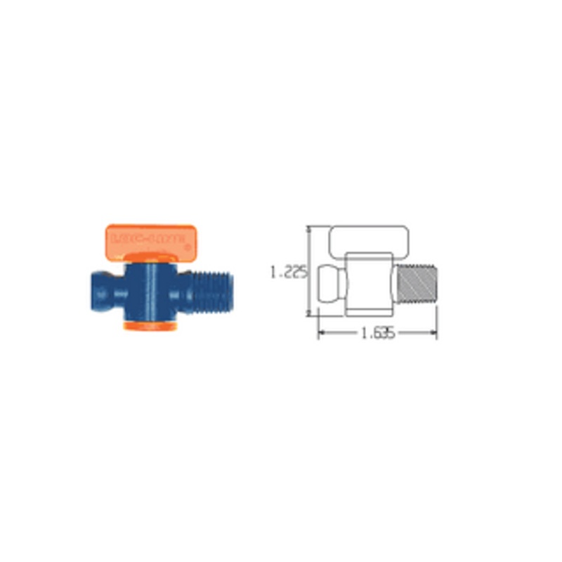 Loc-Line Male NPT Vales 1/4, pack of 2 – 21192