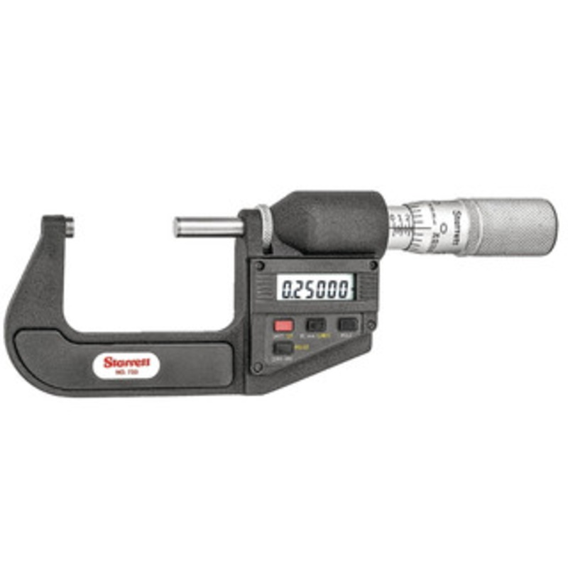 Starrett Electronic Micrometer, Friction Thimble, w/Data Output, EDP 64241, 1-2 – 733XFLZ-2